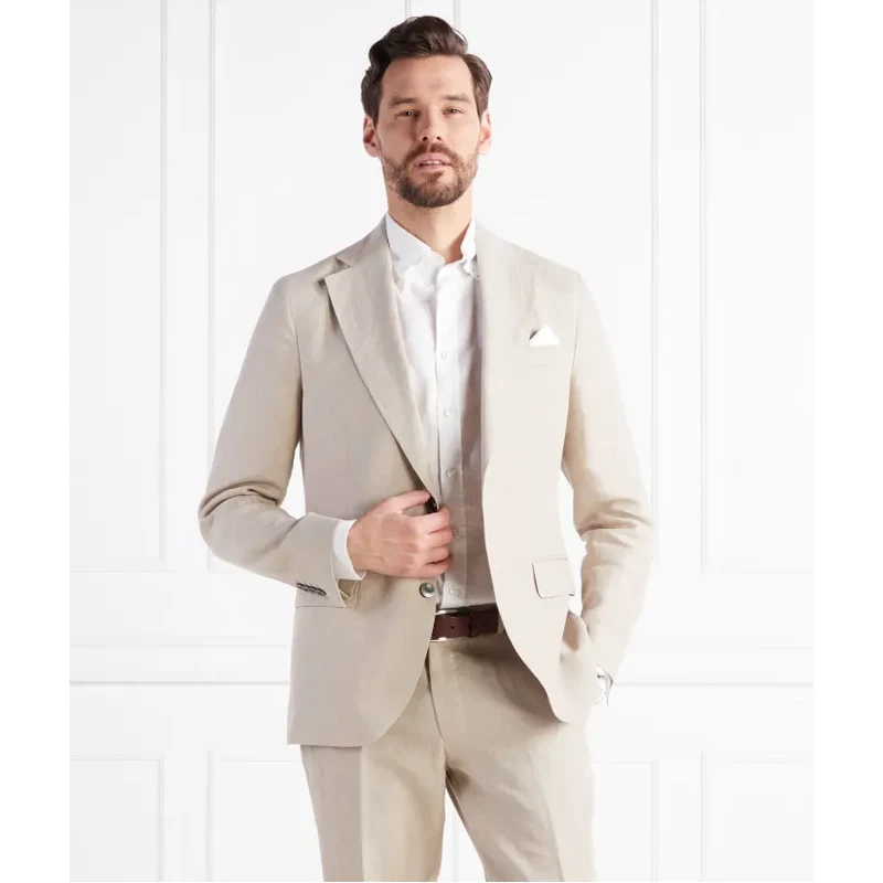 Oscar Jacobson Ľanová sako | Regular Fit 43111383