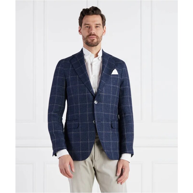 Oscar Jacobson Ľanová sako | Regular Fit | s prímesou hodvábu 43137076