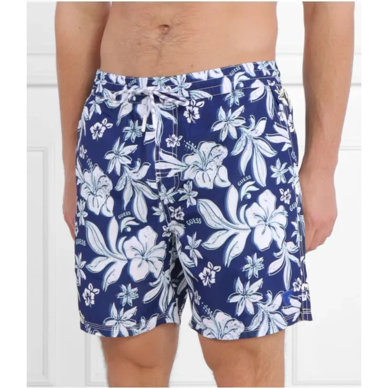 Guess Underwear Šortky na plávanie SWIMTRUNK MEDIUM IBISCUS AOP | 41680992