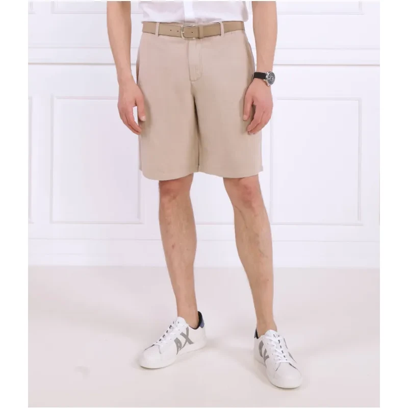 Armani Exchange Ľanové šortky | Regular Fit 41227793
