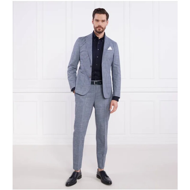 BOSS BLACK Oblek C-Hanry-2Pcs-232 | Slim Fit | s prímesou vlny 39625759