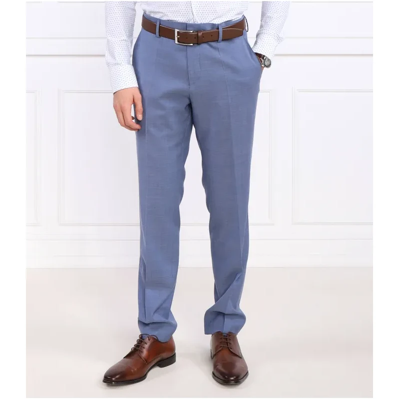 BOSS BLACK vlnené nohavice h-genius-mm-224 | slim fit 37997624