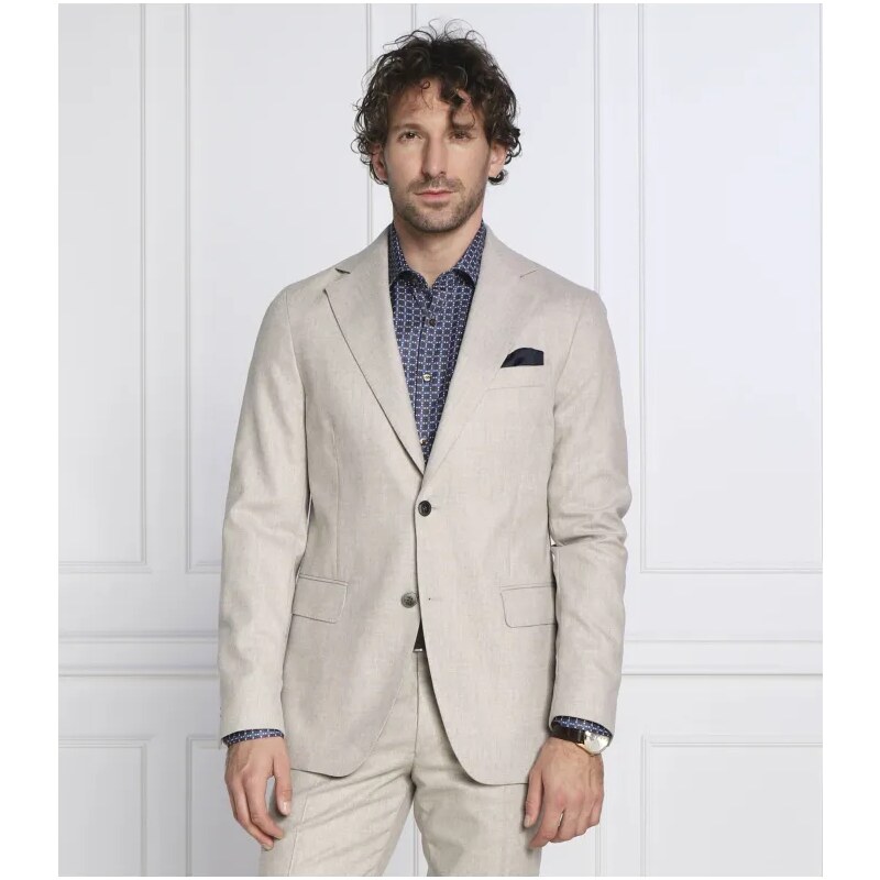 Oscar Jacobson vlnená sako ego blazer | slim fit 36028614