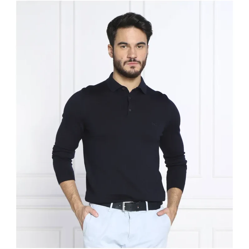 BOSS BLACK vlnené polo tričko | regular fit 66821241