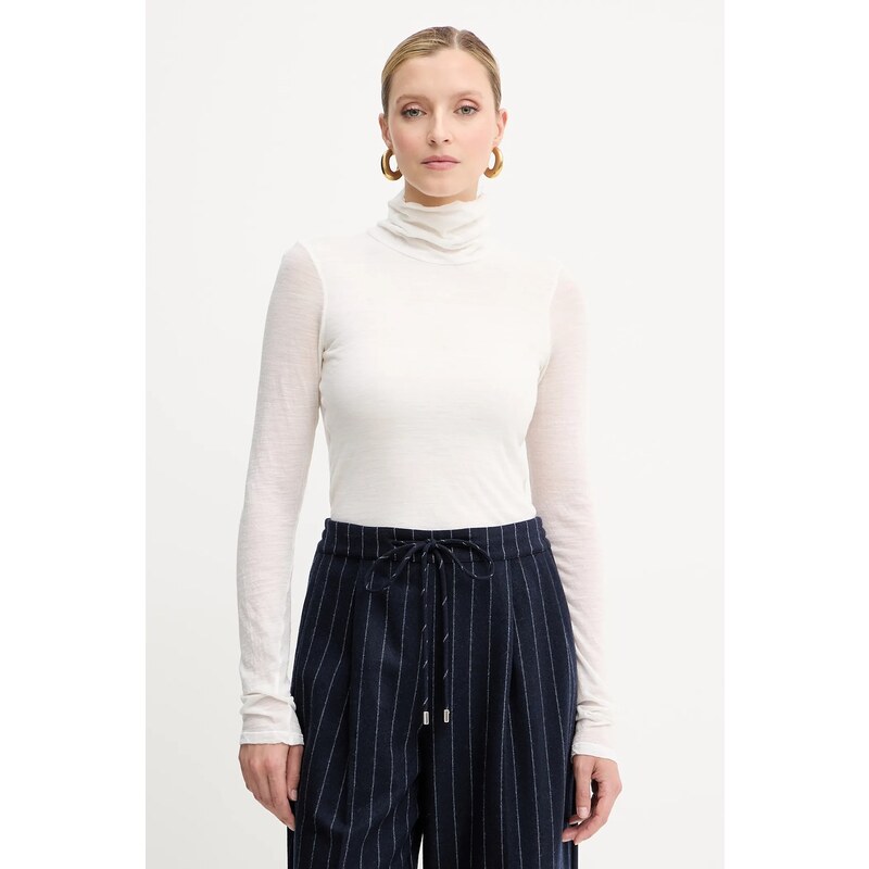 Vlnené tričko s dlhým rukávom Liviana Conti 66513711