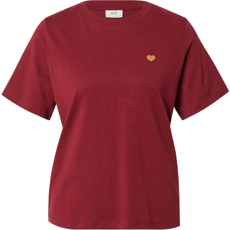 JDY Tričko JDYPisa zlatá žltá / vínovo červená 65138438