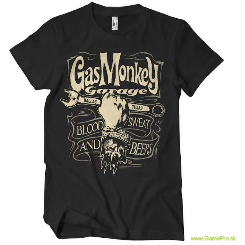 Hybris Gas Monkey Garage Wrench Label (tričko) 64818794