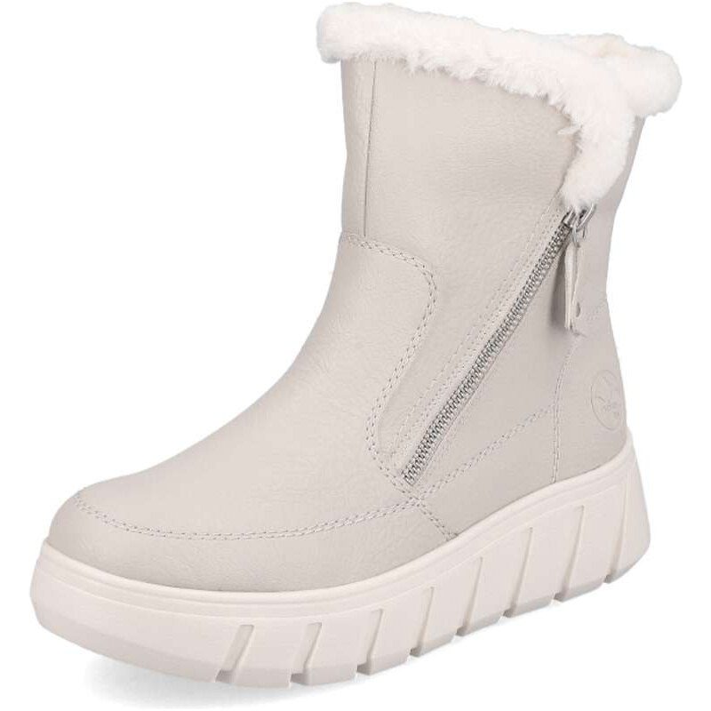 Dámska členková obuv RIEKER Y3581-60 béžová W5 64818905