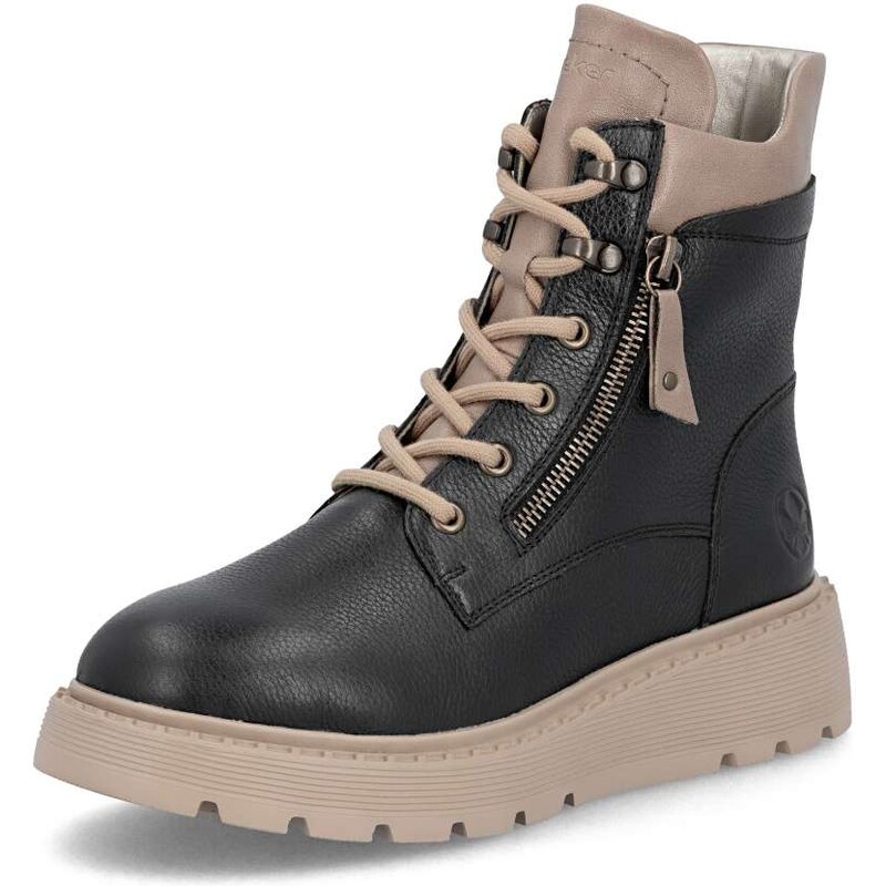 Dámska členková obuv RIEKER 70406-00 čierna W5 64819489