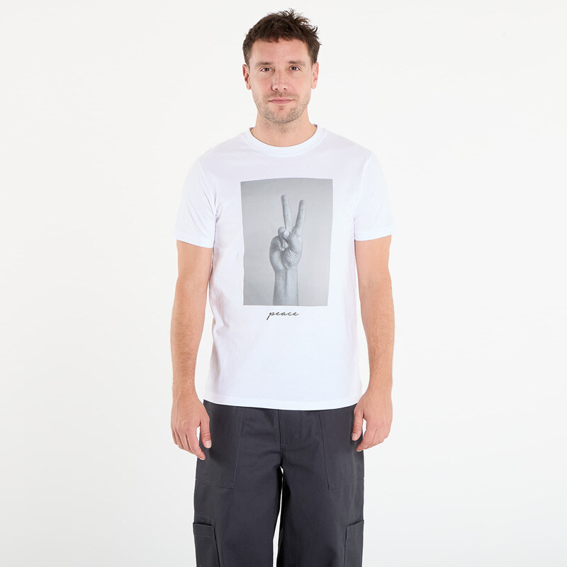 Tričko Urban Classics Peace Sign Tee White XXL 47097893
