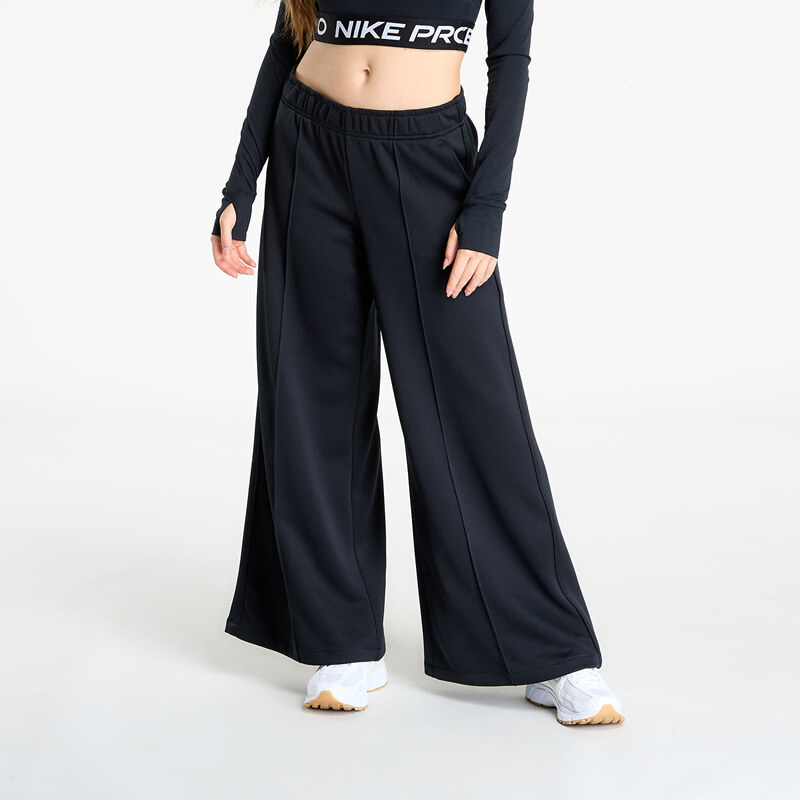 Tepláky Nike Sportswear Womens Mid-Rise Wide-Leg Track Pants Black/ 64819793