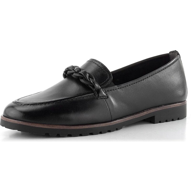 Tamaris mokasíny black leather 1-24200-42 65611906