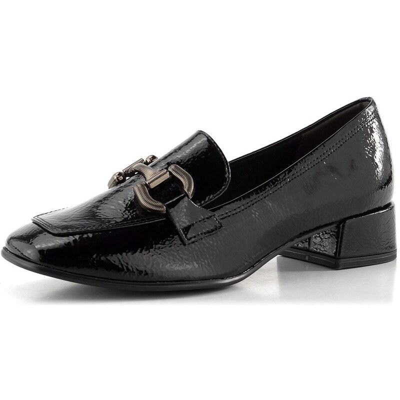 Tamaris mokasíny na podpätku black 1-24316-43 65612047