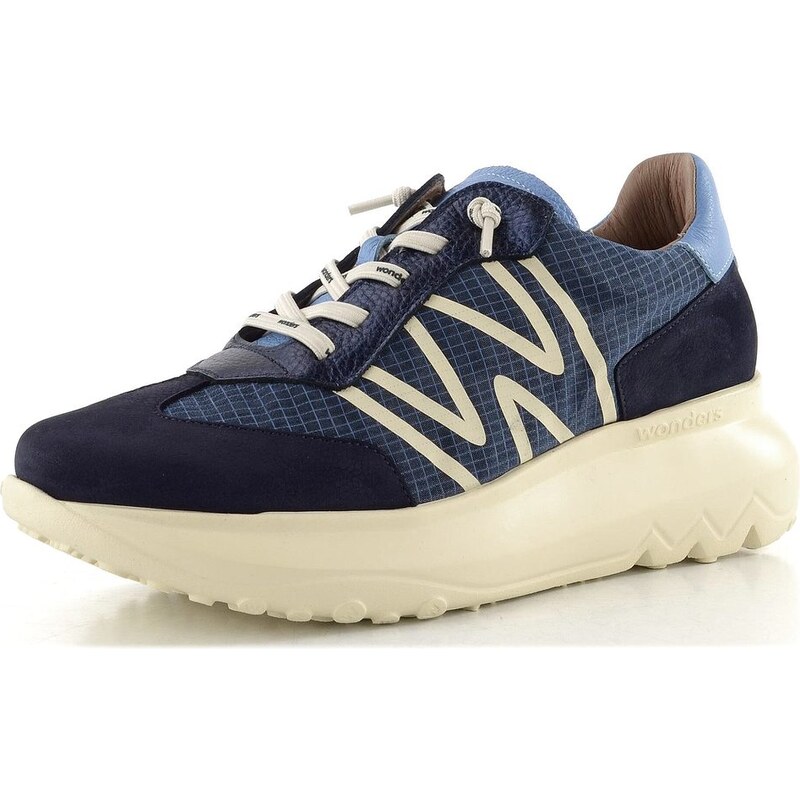 Wonders dámske tenisky na platforme noche/navy/bluet A-4001 65611945