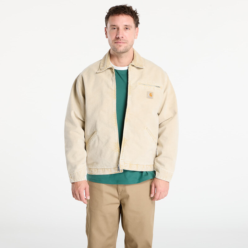 Bunda Carhartt WIP OG Detroit Jacket UNISEX Dusty H Brown Chalk Wash L 64728121