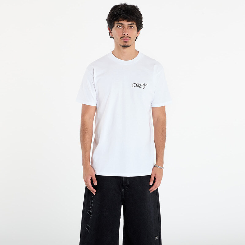 OBEY Clothing Tričko OBEY Poppies T-Shirt White S 64823934