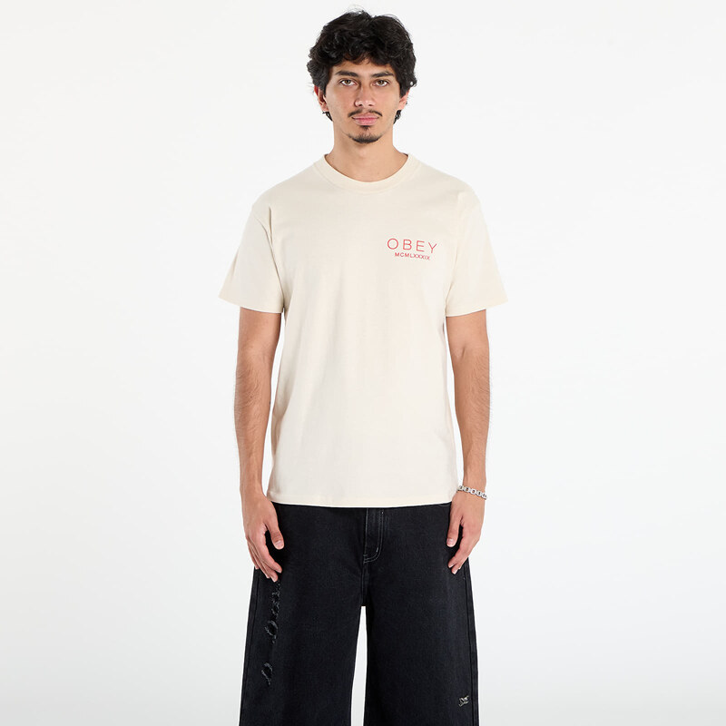 OBEY Clothing Tričko OBEY Bella Maximus T-Shirt Cream S 64823938