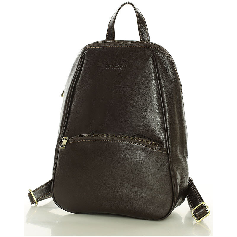 MARCO MAZZINI Elegantný dámsky kožený batoh mestský minimalizmus | 64822827