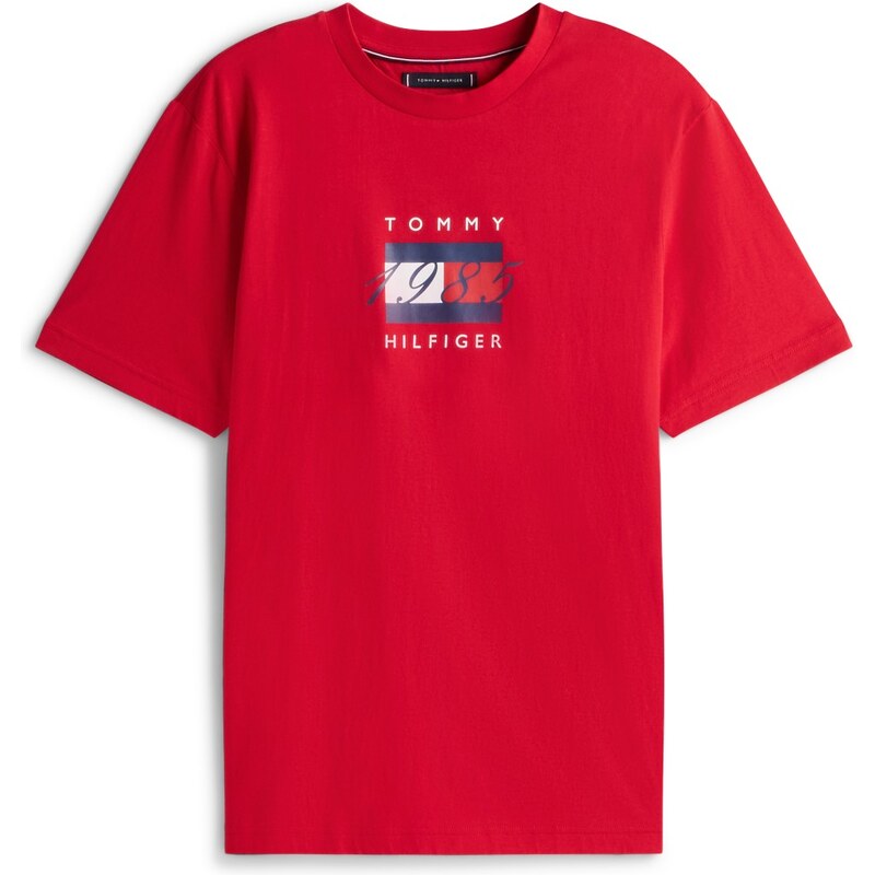 Tommy Hilfiger Linear Flag Graphic Tee RED 64827608