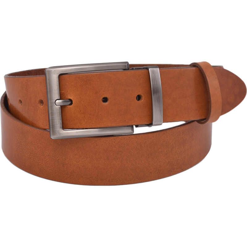 Mercucio Pánsky kožený opasok 740-40-121 koňak hladký 64823498