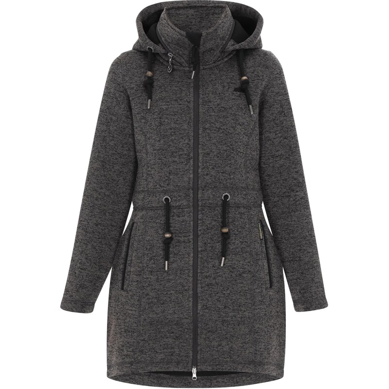 Schmuddelwedda Flisová bunda tmavosivá 65656435