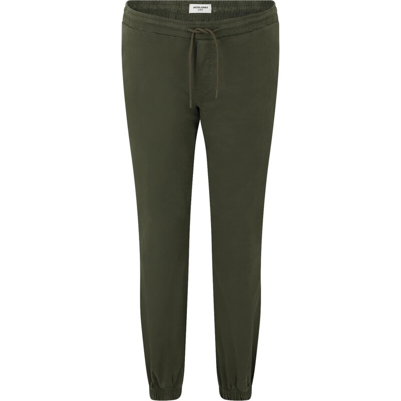 Jack & Jones Plus Nohavice JPSTKANE olivová 65010773