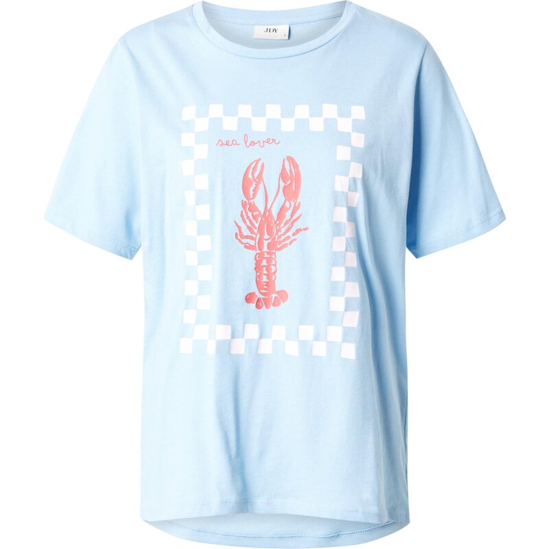 JDY Tričko JDYTINNE svetlomodrá / červená / biela 65678703