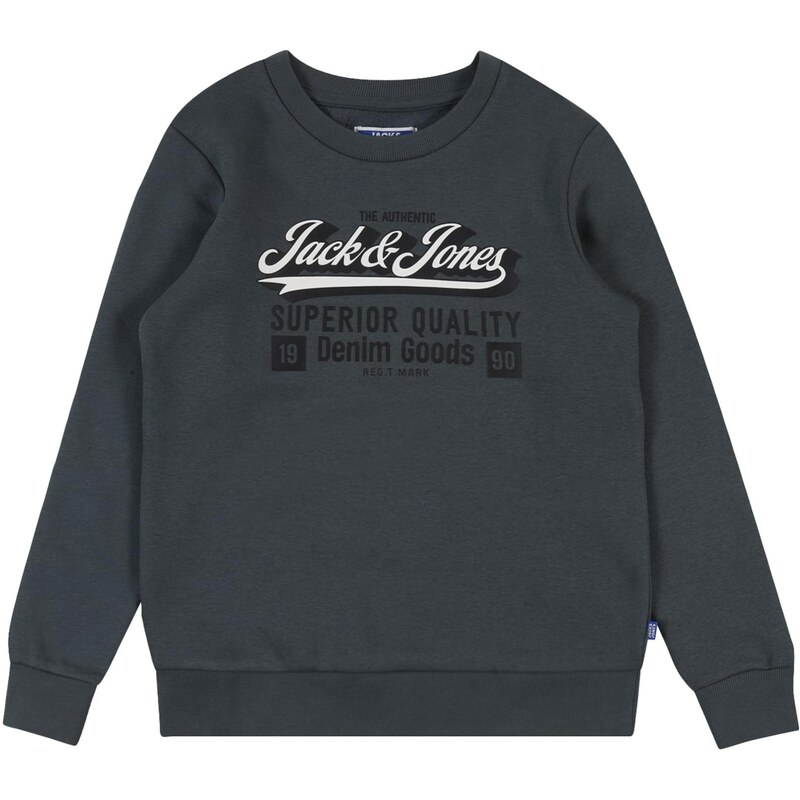 Jack & Jones Junior Mikina modrosivá / čierna / biela 65659005