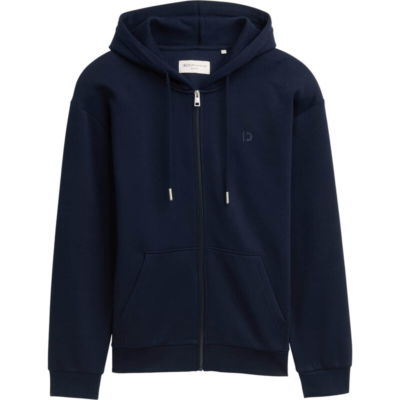 TOM TAILOR DENIM Tepláková bunda námornícka modrá 64890507