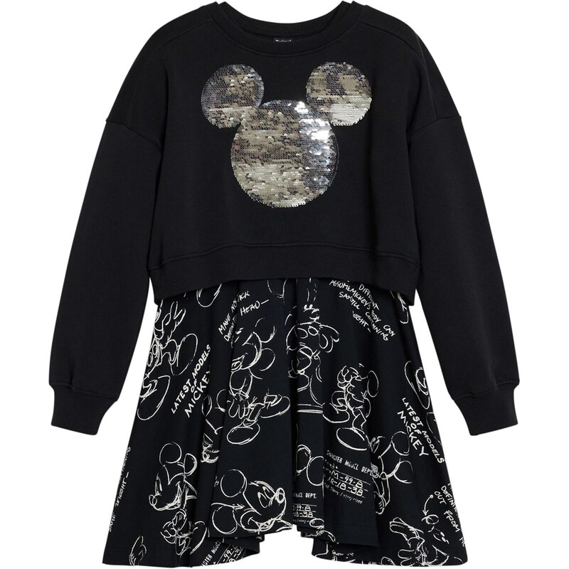 Desigual Šaty Mickey ružová / čierna / biela 64826133