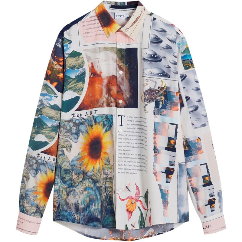 Desigual Košeľa zmiešané farby / biela 64826142