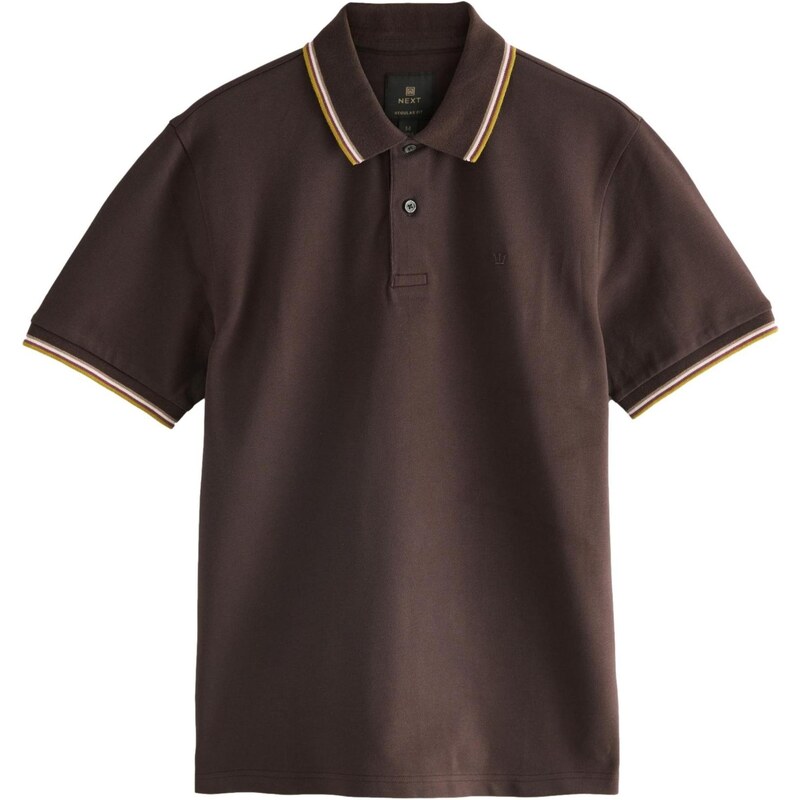 Next Tričko čokoládová / mokka / horčicová / biela 65772780