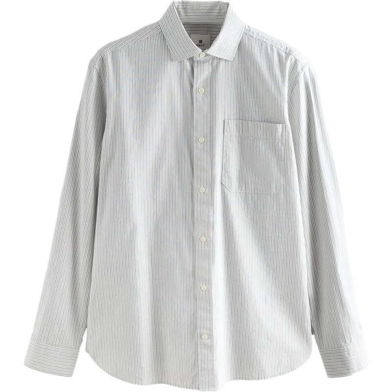 Next Košeľa sivá / biela 64882957