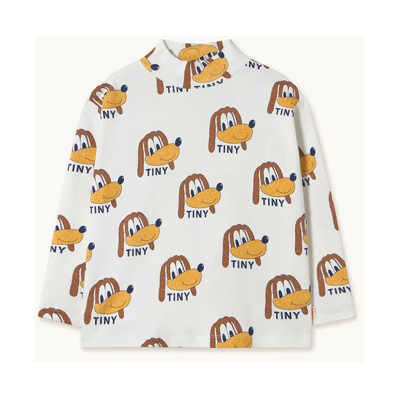 Detské tričko s dlhým rukávom Tinycottons DOGS RIB MOCKNECK 64826332