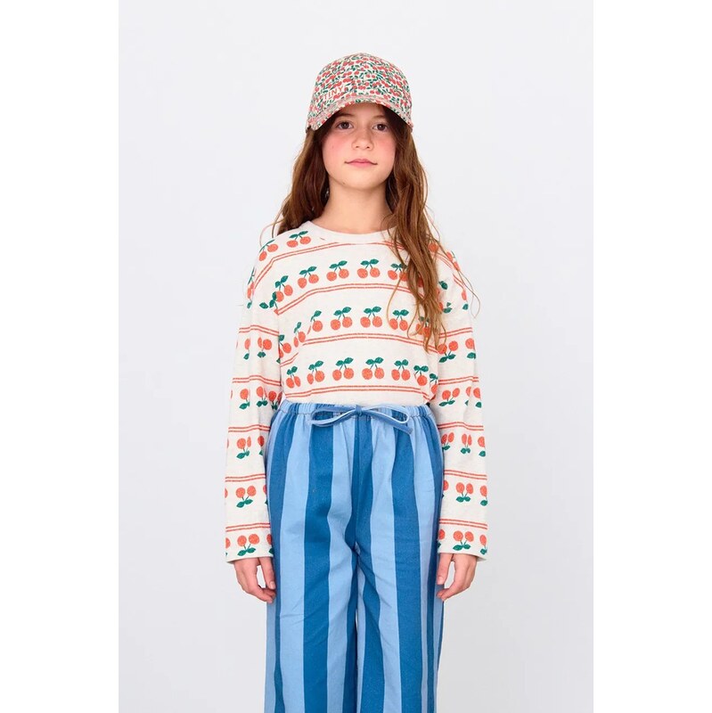 Detská bavlnená košeľa s dlhým rukávom Tinycottons CHERRY PATTERN RIB 64826379