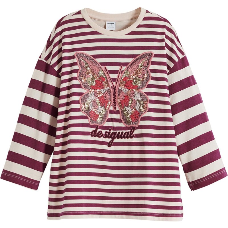 Desigual Tričko červená / biela 65883279