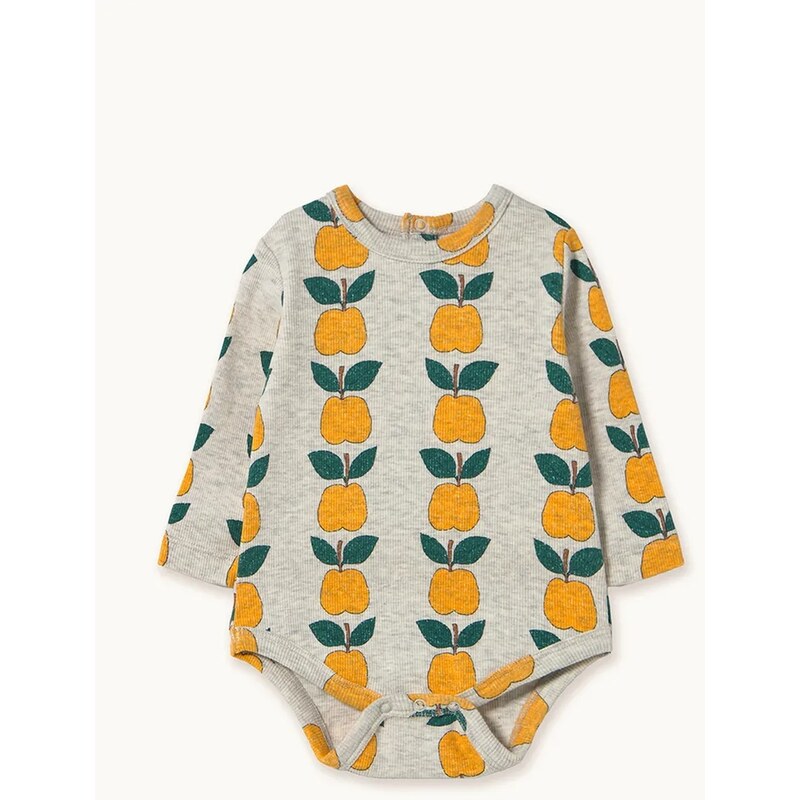 Bavlnené body pre bábätká Tinycottons APPLES RIB BODY 66937282