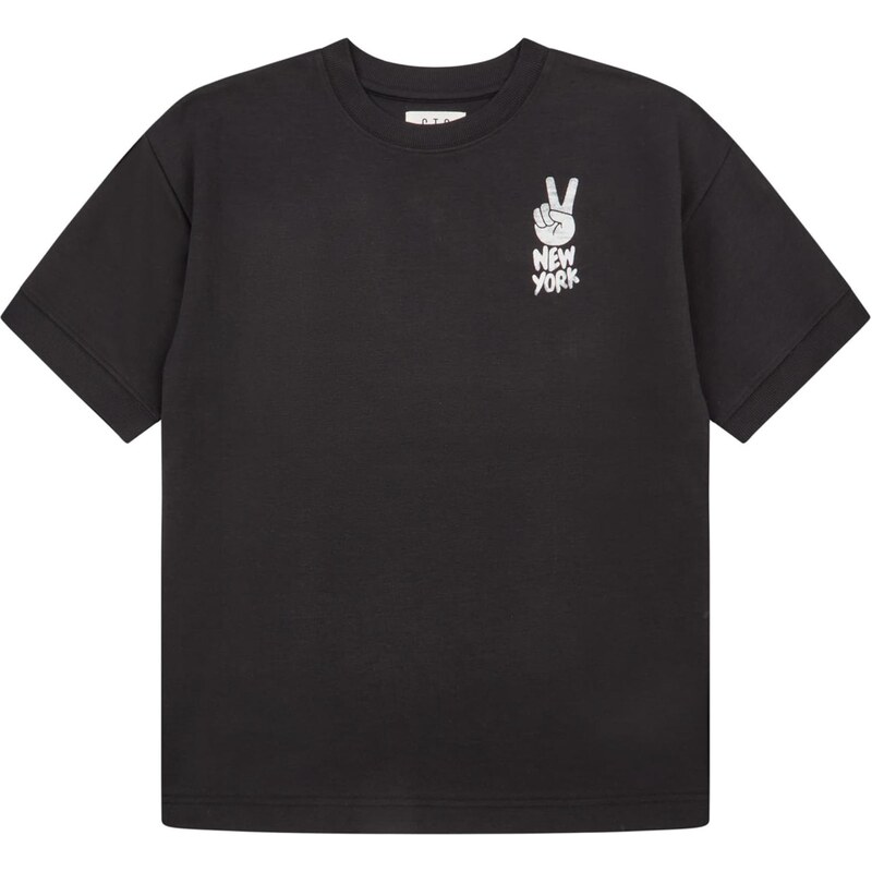 STACCATO Tričko čierna / prírodná biela 65646334