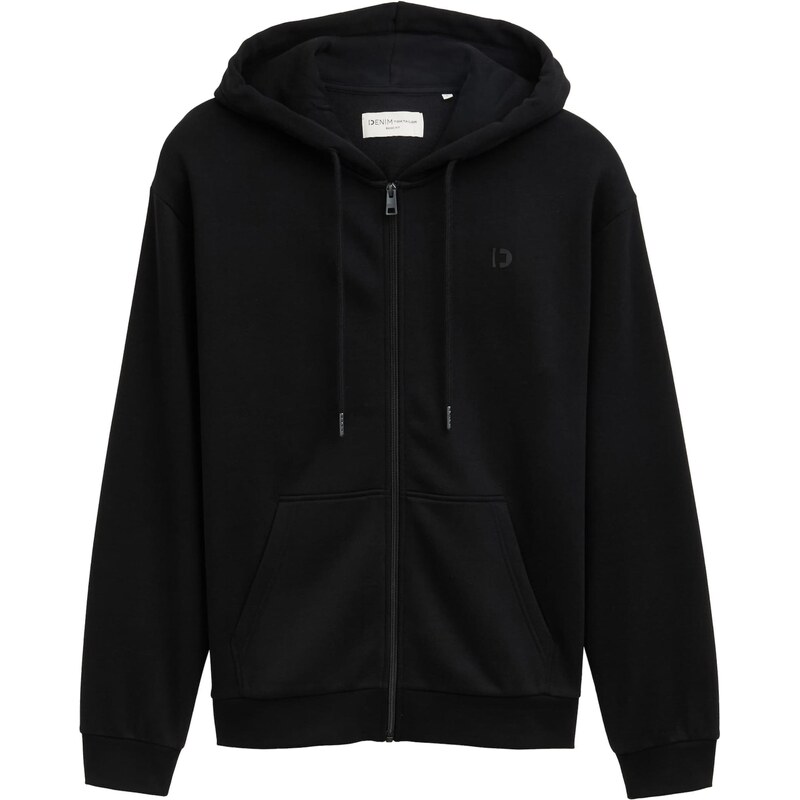 TOM TAILOR DENIM Tepláková bunda čierna 64890505