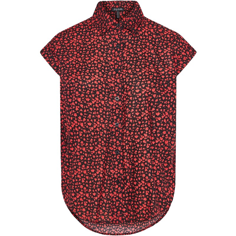 Funky Buddha Blúzka červená / čierna 65373023