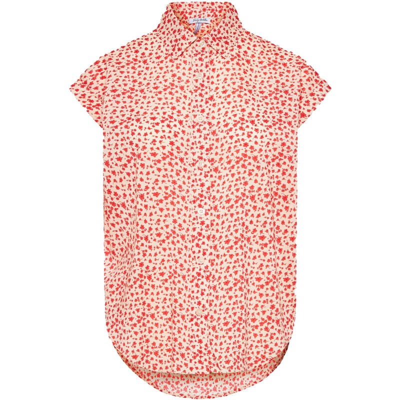 Funky Buddha Blúzka nebielená / červená 65373019