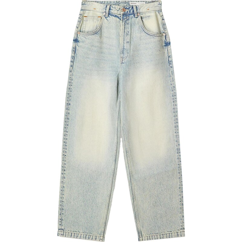 Bershka Džínsy svetlomodrá 65886046