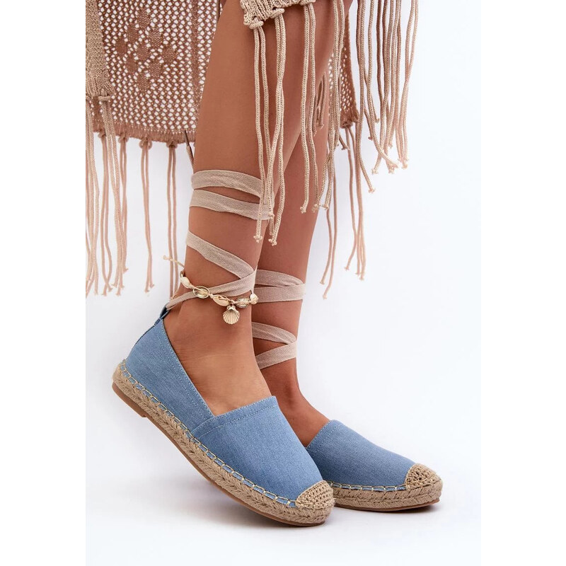 SWEET SHOES Espadrilky B-727 modré - Krok vo veľkom štýle 64830050