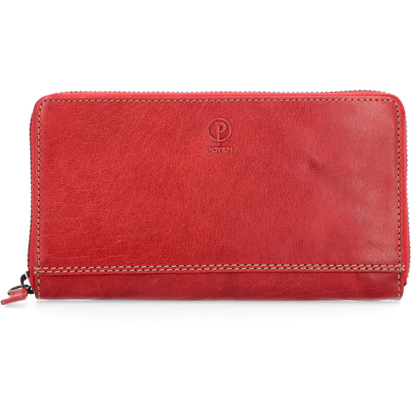 Dámska kožená peňaženka Poyem červená 5212 Poyem CV 17715129