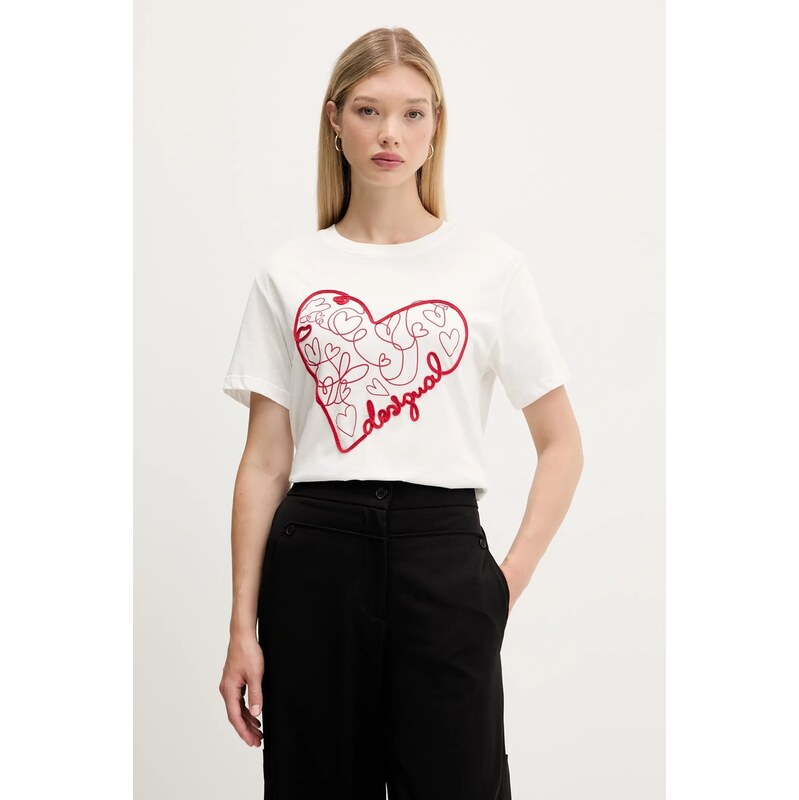 Bavlnené tričko Desigual ROMA 64830600