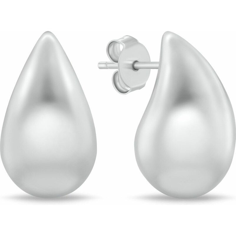 Brilio Silver Pôvabné strieborné visiace náušnice Tear drop EA1090W 66588897