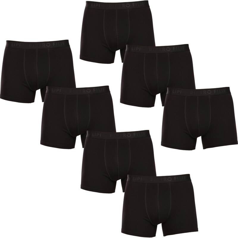 7PACK pánske boxerky Pietro Filipi čierné (7PBC1) 64897823