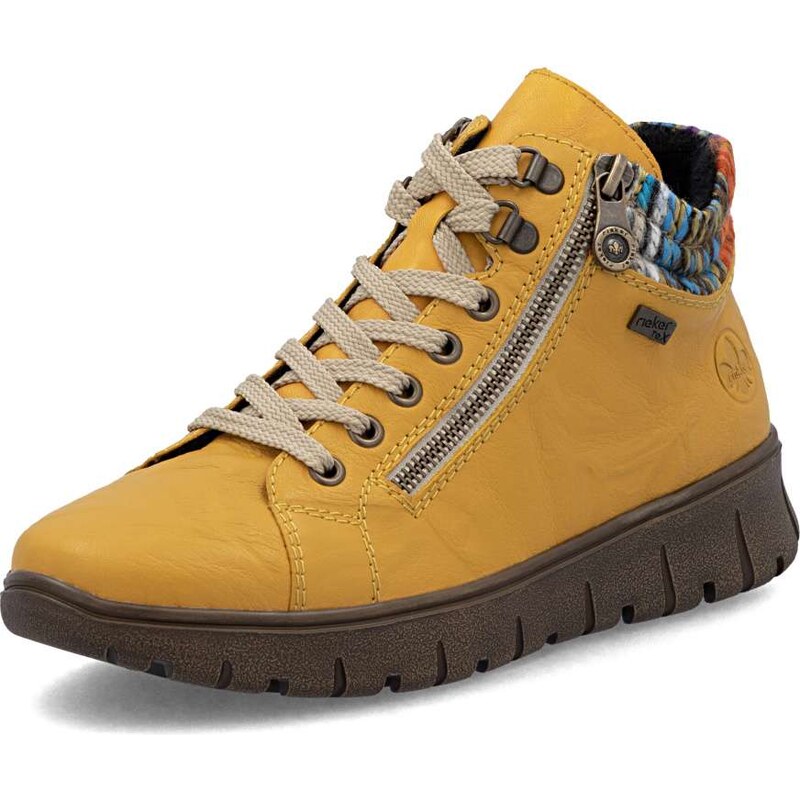 Dámska členková obuv RIEKER N1305-68 žltá W5 64836413