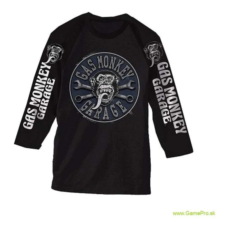 Gas Monkey Garage Faux Patch (tričko s dlhým rukávom) 64839731