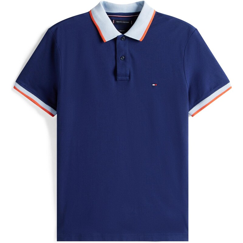 TOMMY HILFIGER Tričko námornícka modrá / pastelovo modrá / oranžová 64465408